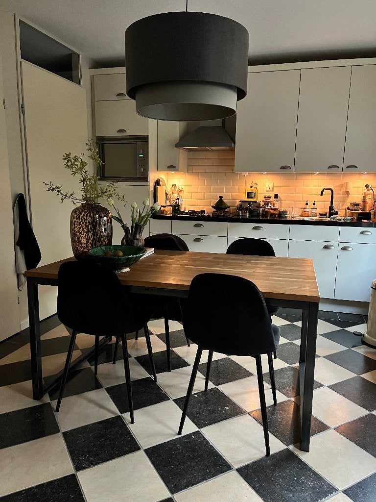 Eethoek met stoelen, Ophalen, Gebruikt, 100 tot 150 cm, 50 tot 100 cm