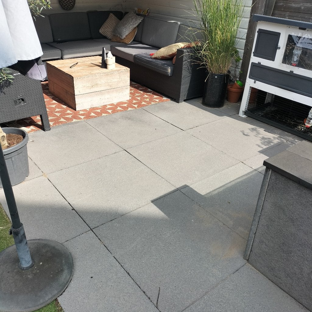 Tegels beton 80x80 cm, Ophalen, Gebruikt, 10 m² of meer, Beton
