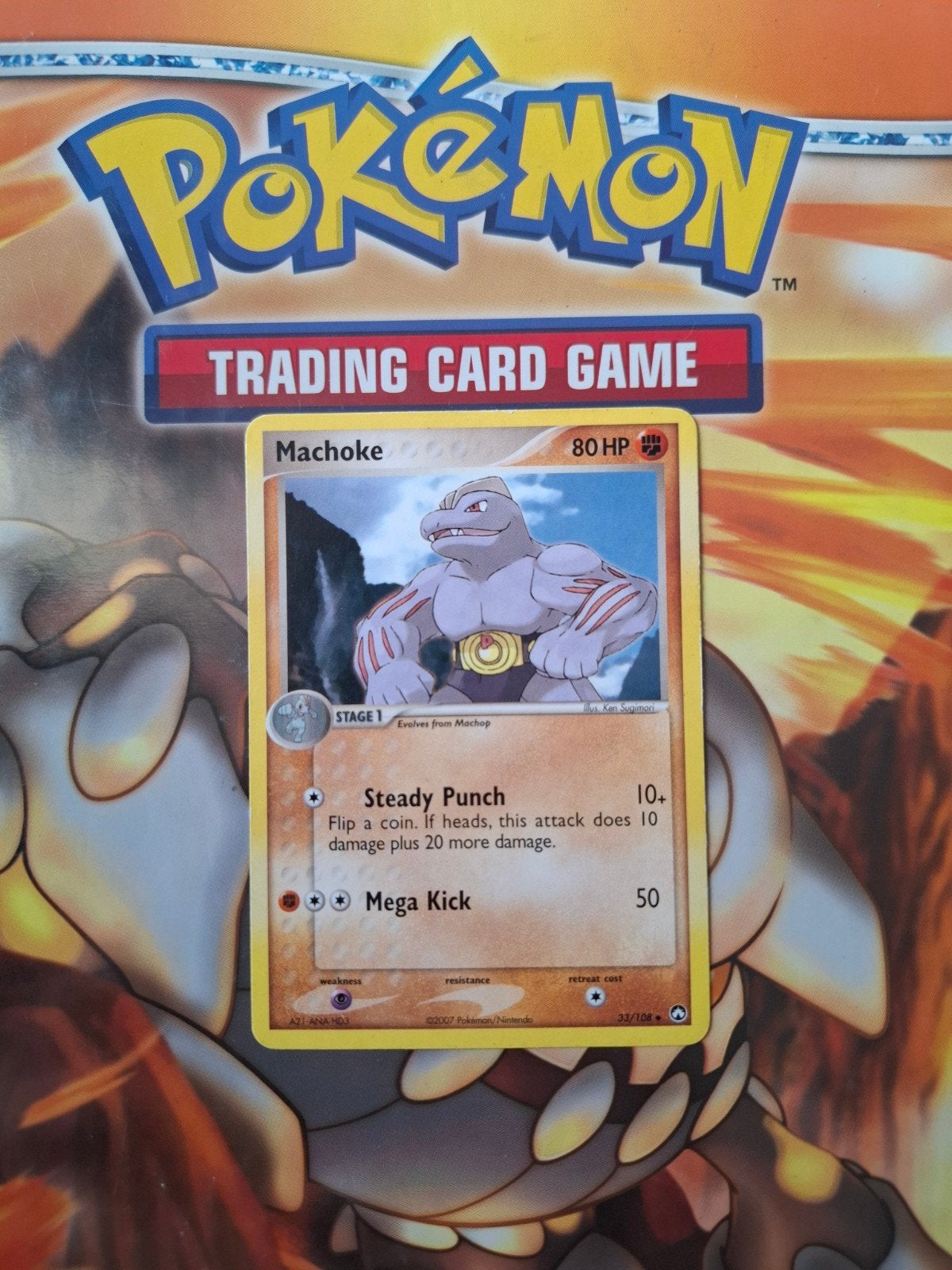 Machoke 33/108 Ex Power Keepers pokemon kaart, Ophalen of Verzenden, Gebruikt, Losse kaart