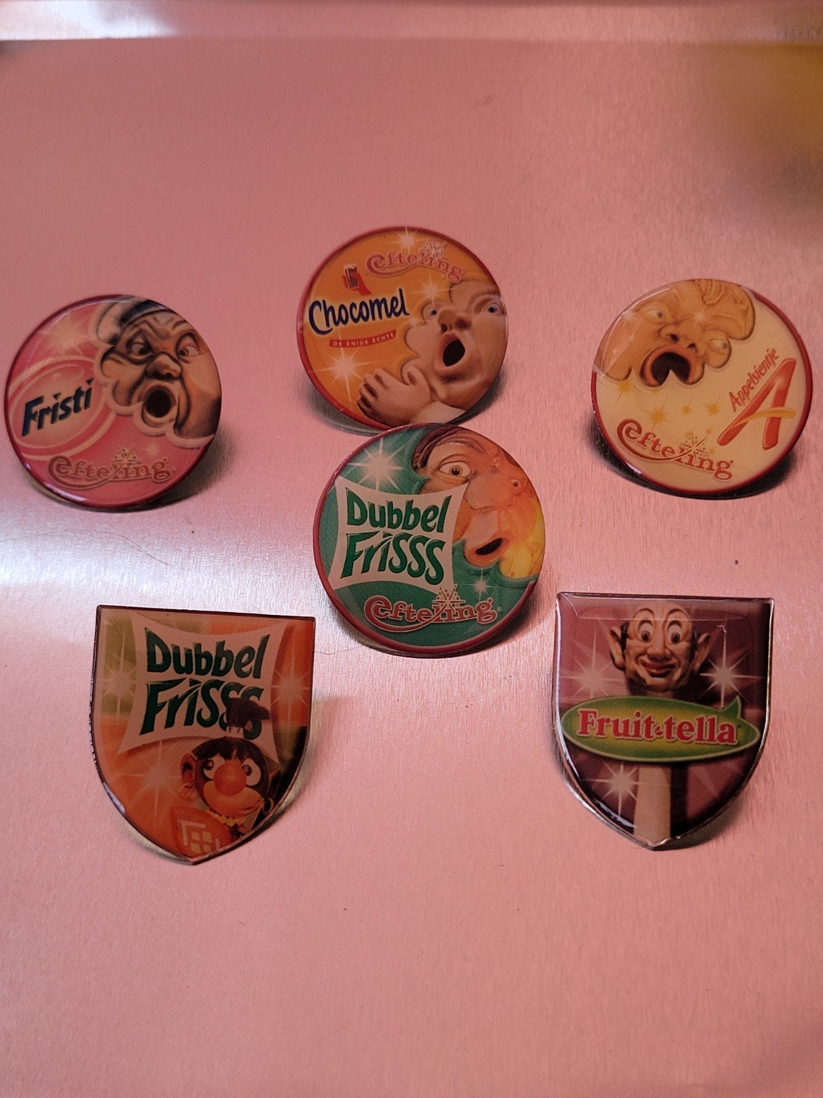 Efteling pins - set van 6, Verzamelen, Ophalen of Verzenden, Gebruikt, Button of Speldje