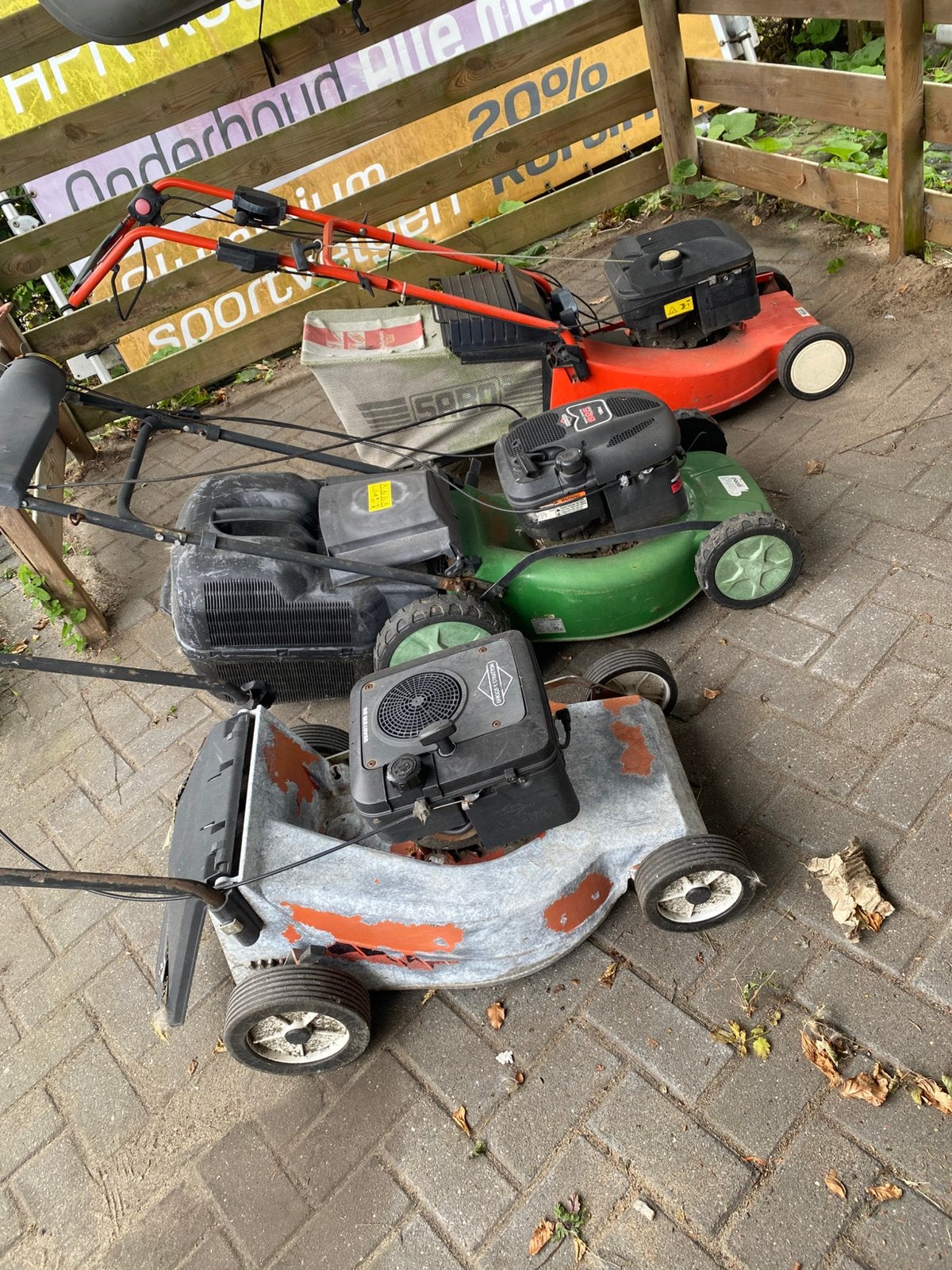 3 grasmaaıers, Ophalen, Zo goed als nieuw