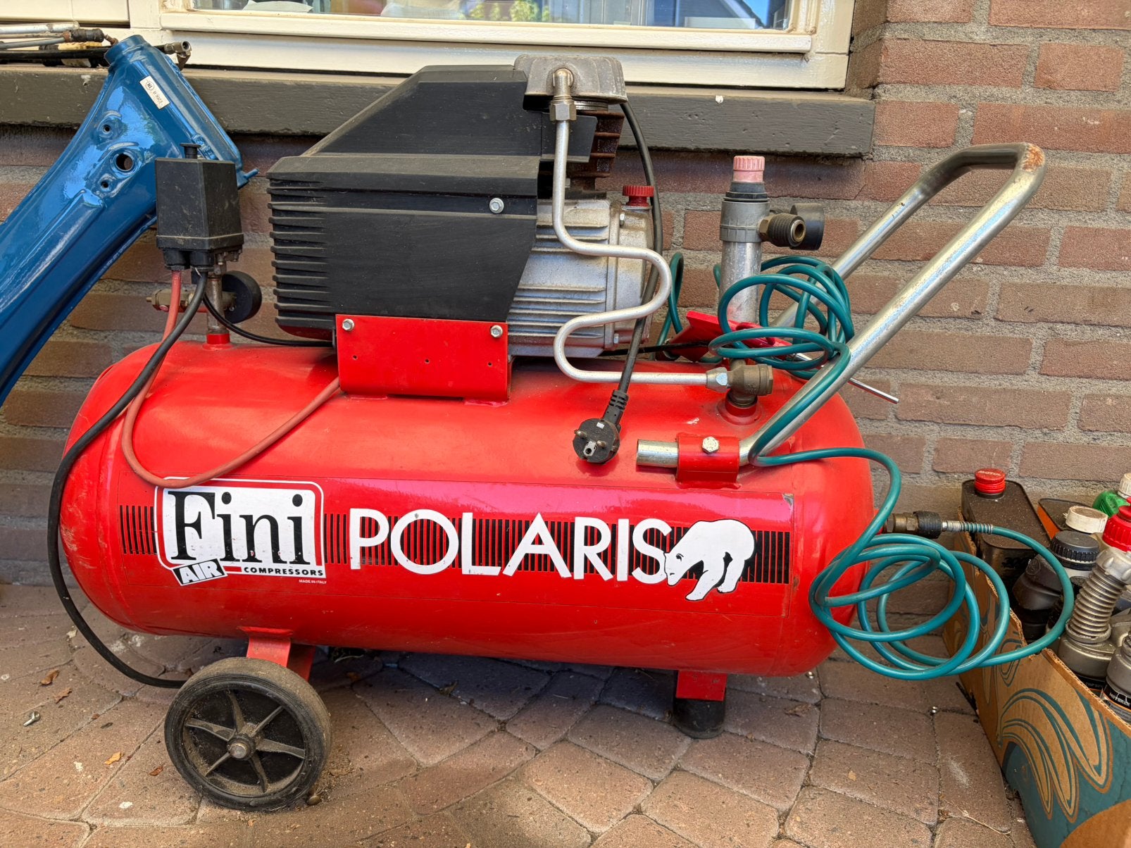 Goedwerken compressor van het merk Polaris, Minder dan 25 liter, Ophalen, Zo goed als nieuw, Minder dan 200 liter/min
