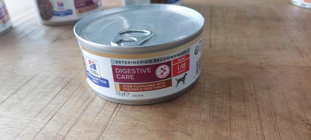 Hills i/d mini stress  digestive  care. . 156 gr .  12 blikk, Dieren en Toebehoren, Dierenvoeding, Ophalen of Verzenden, Hond