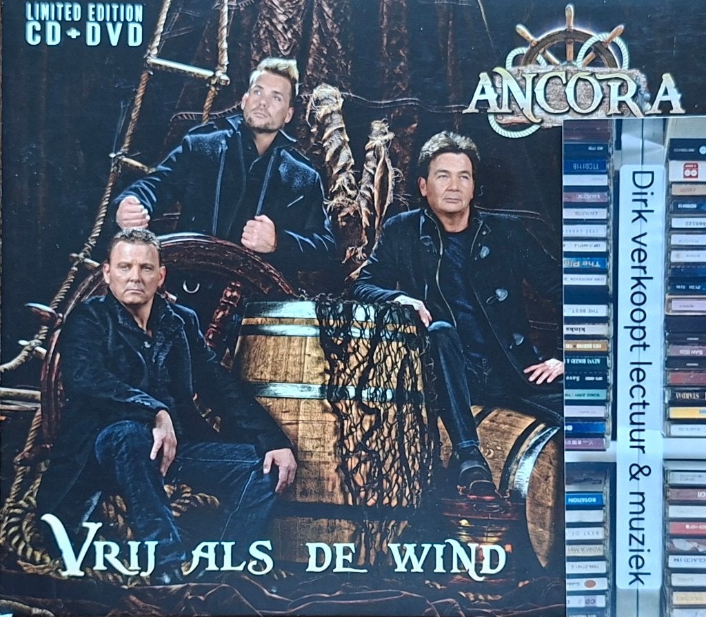 Ancora; Vrij als de wind (cd & dvd: Palingsound, 2013, NL), Cd's en Dvd's, Cd's | Nederlandstalig, Boxset, Folk, Ophalen of Verzenden
