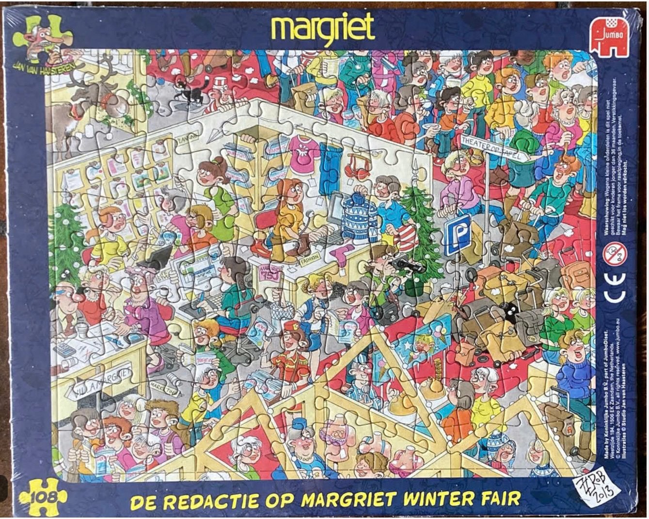 Jan van Haasteren puzzel Margriet Winterfair- 108 stukjes, Ophalen of Verzenden, Minder dan 500 stukjes, Nieuw, Legpuzzel
