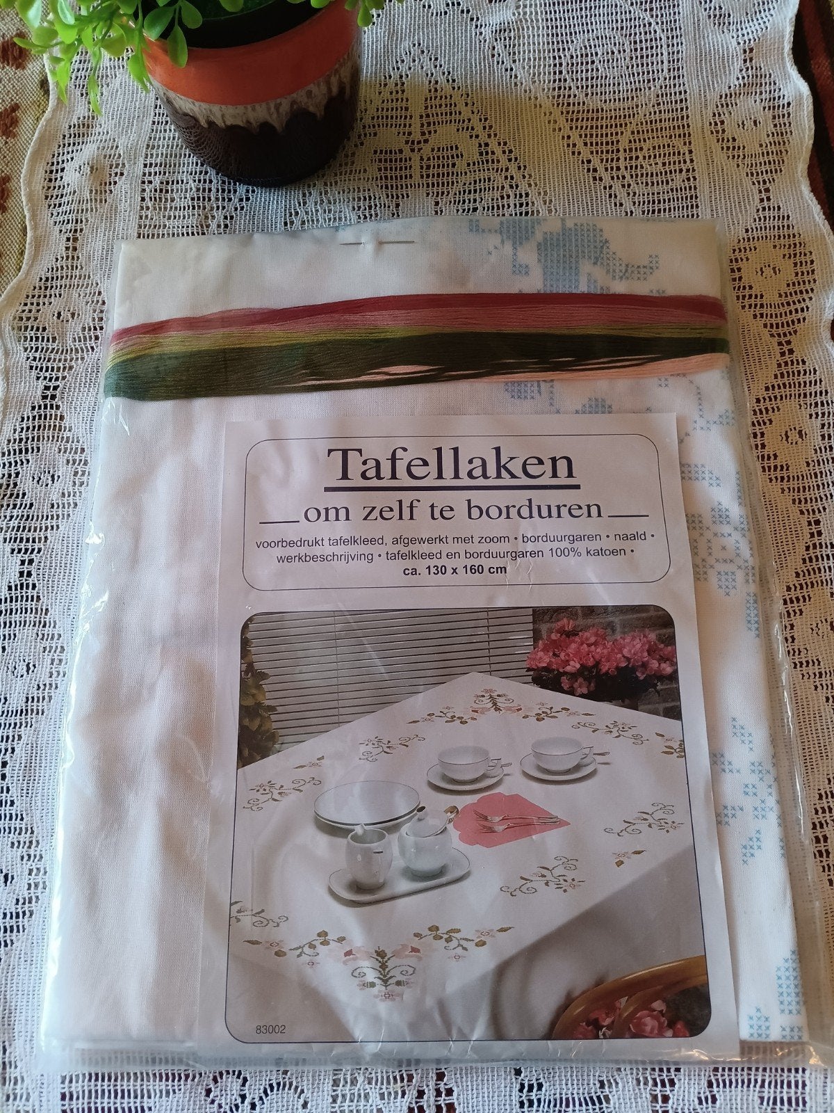 Tafellaken ( te borduren), Ophalen of Verzenden, Huis en Inrichting