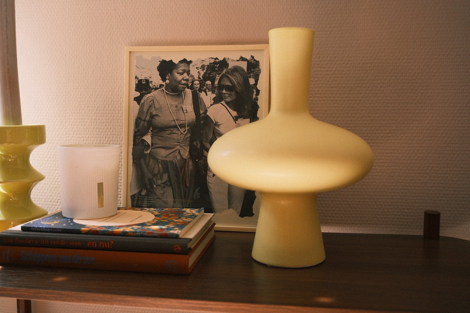 Kwantum Vaas 'Funtastic Retro' - zachtgeel - Nieuw!, Huis en Inrichting, Lampen | Tafellampen, Geel, Ophalen, Zo goed als nieuw