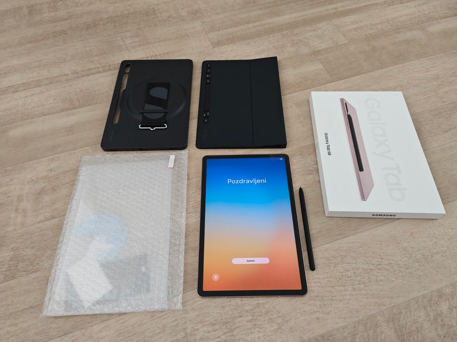 Samsung Galaxy Tab S8 Wi-Fi, 128GB + 2 officiële hoesjes, Computers en Software, Android Tablets, Samsung Galaxy Tab S8, Gebruikt