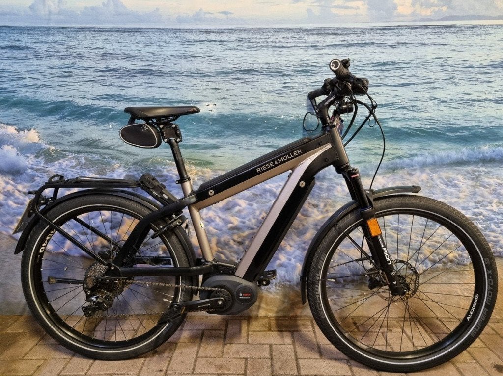 Riese & Müller Supercharger HS, 1000wh, 7100km Heren Grijs, Fietsen en Brommers, Elektrische fietsen, Overige merken, Gebruikt