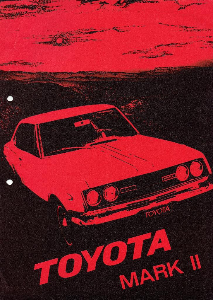 Folder Toyota Mark II (ca.1970), Verzenden, Gelezen, Toyota