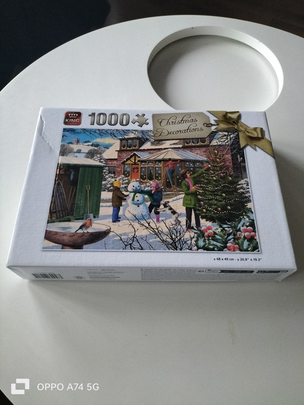 King Legpuzzel 1000 stukjes - Christmas Decorations, Diversen, Ophalen of Verzenden, Zo goed als nieuw