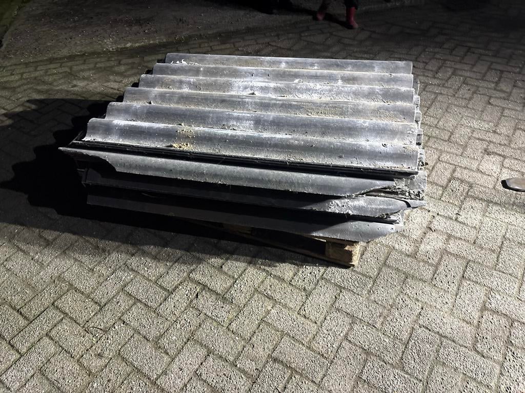 Gebruikte golfplaten asbest vrij, Overige materialen, Ophalen of Verzenden, Golfplaat, Grijs