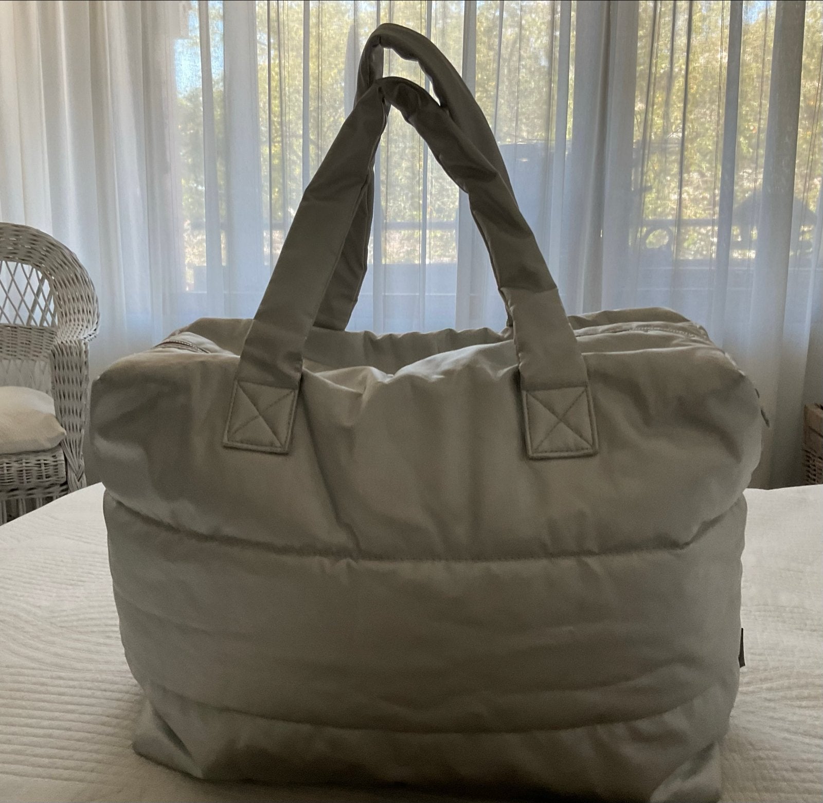 Nieuwe Tinne+Mia weekendtas metalic zilver, 40 tot 60 cm, 20 tot 30 cm, Nieuw, Ophalen of Verzenden