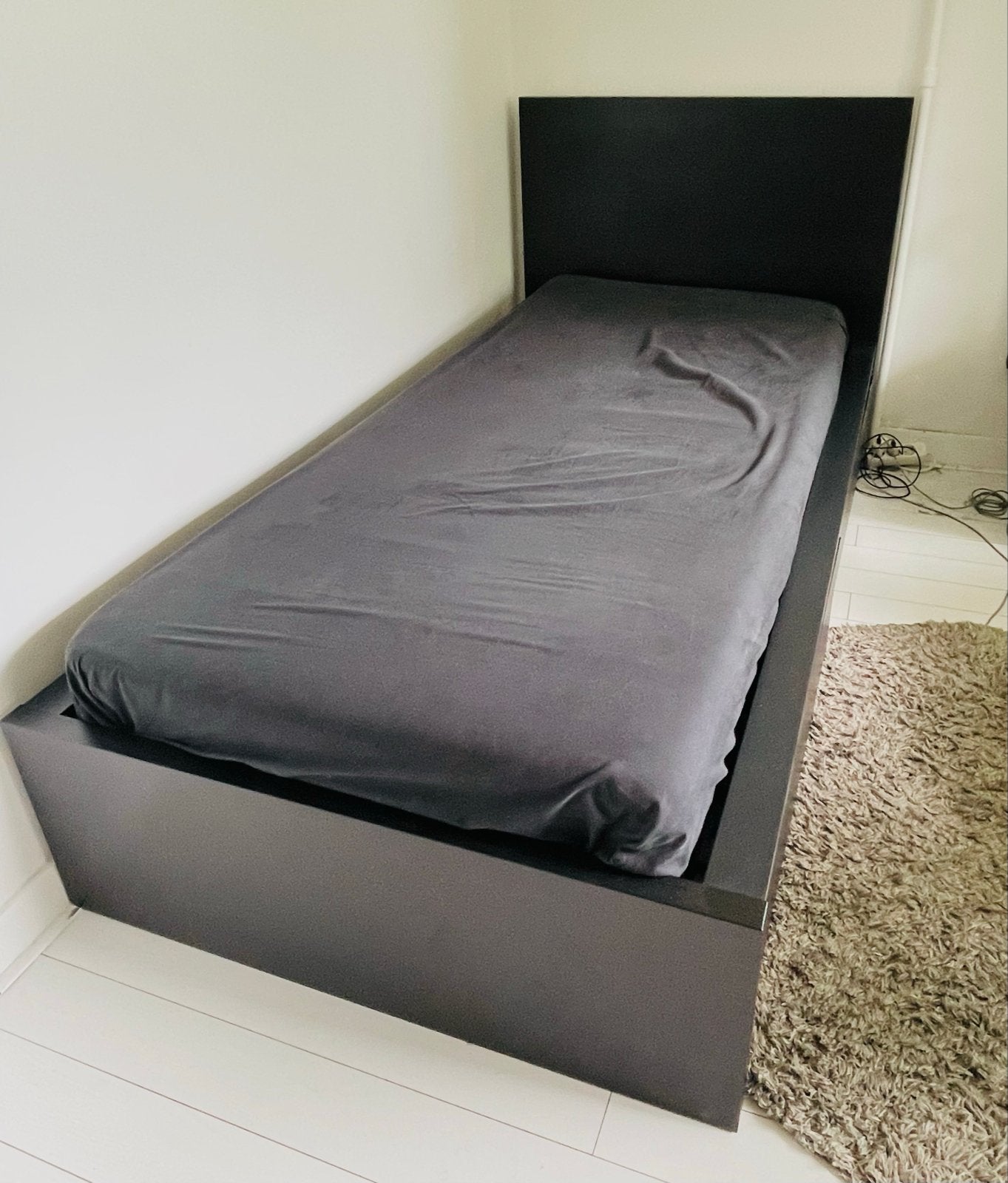 IKEA Malm bed 90x200 met 2 lades, lattenbodem en matrassen, Huis en Inrichting, Slaapkamer | Bedden, Ophalen, 90 cm, Eenpersoons