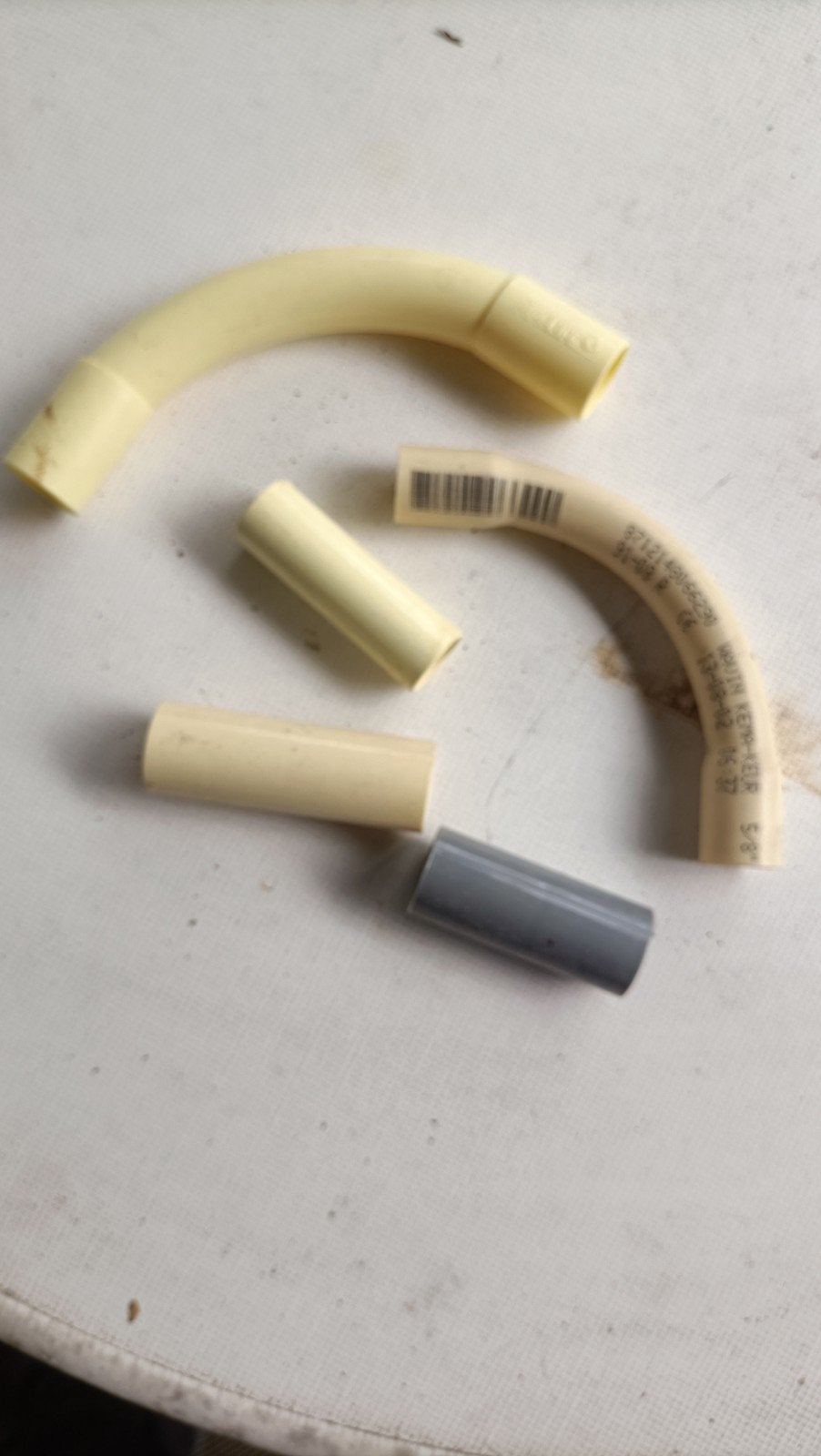 Diverse PVC bochten en rechte stukken voor elektra, Ophalen of Verzenden, Stopcontact