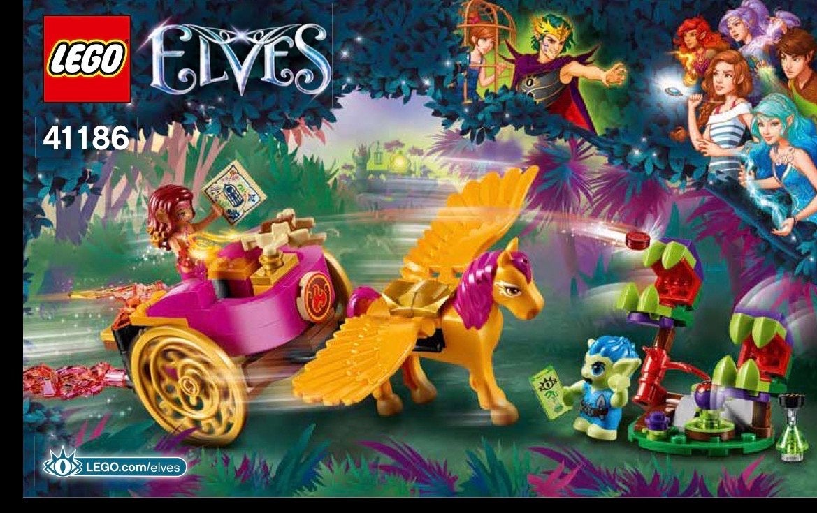 LEGO Elves 41186 Azari & de ontsnapping uit het Goblinbos, Lego, Ophalen of Verzenden, Zo goed als nieuw, Compleet
