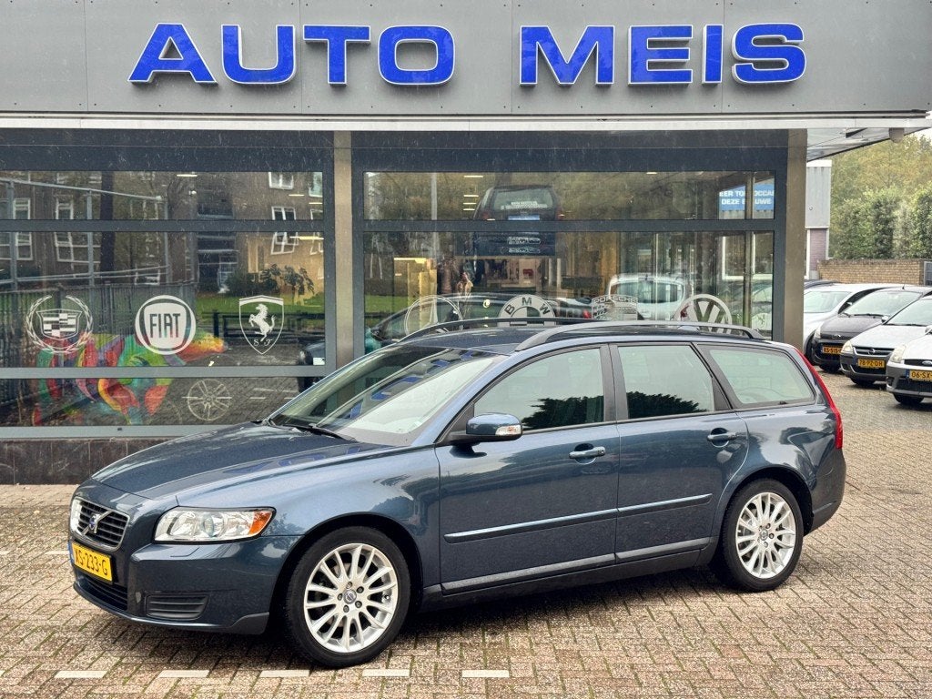 Volvo V50 1.8 Sport Airco Stoelverwarming, Auto's, Voorwielaandrijving, 125 pk, Gebruikt, Blauw