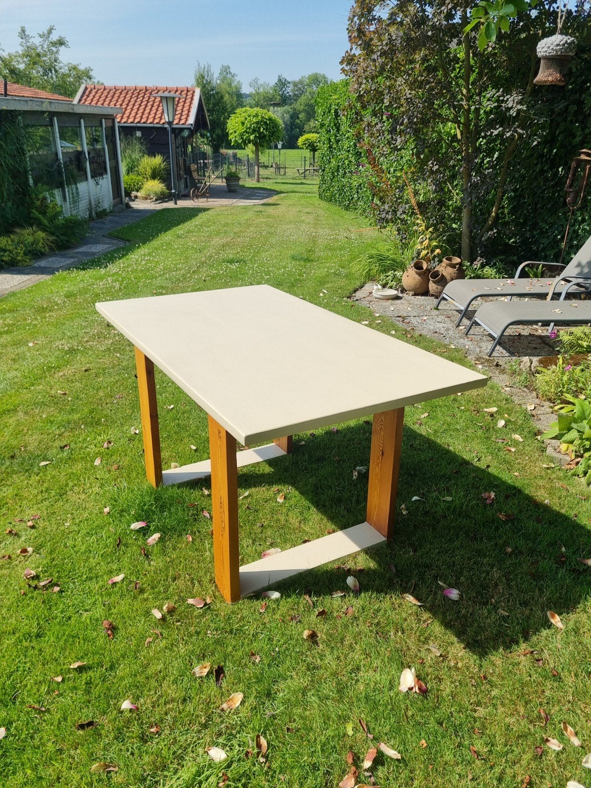 Gratis grenen eettafel, Ophalen, Gebruikt, 100 tot 150 cm, 50 tot 100 cm