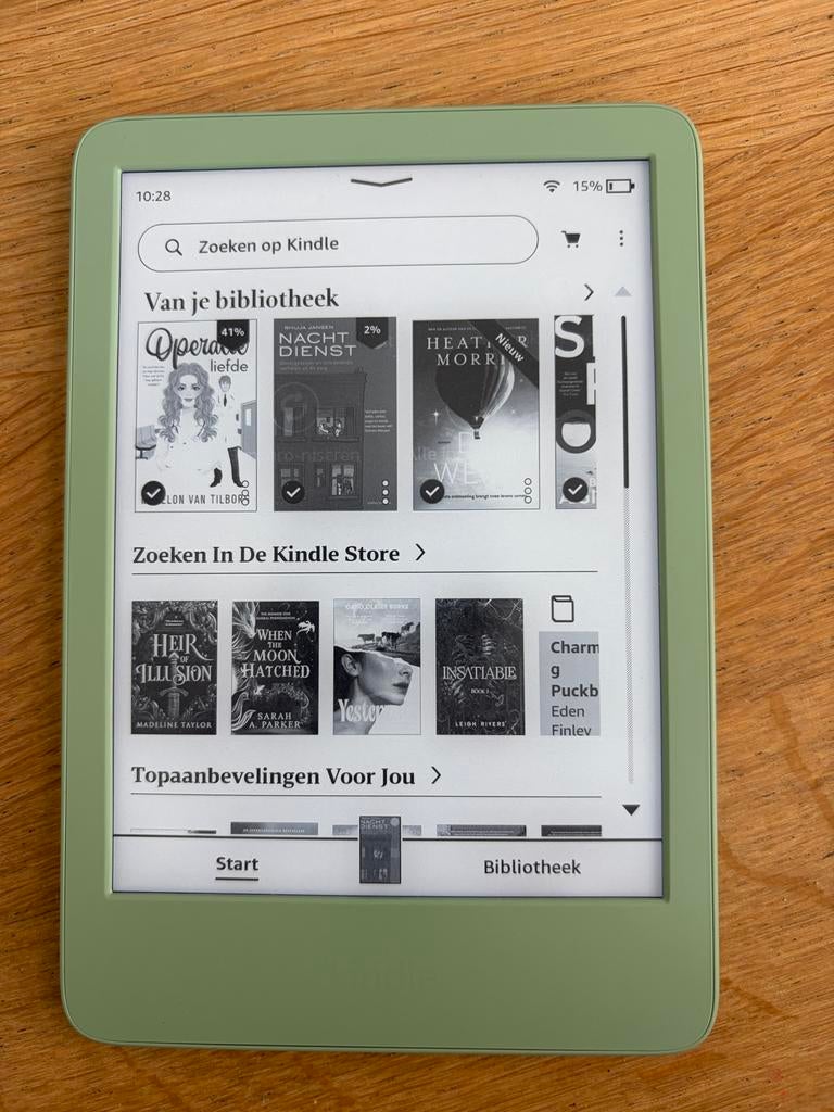 Kindle matcha green 6 inch ereader, Computers en Software, E-readers, Zo goed als nieuw, 6 inch of minder, 8 GB, Touchscreen, Ophalen