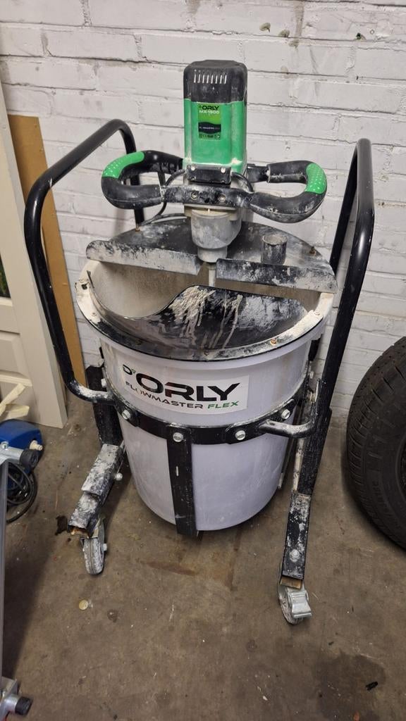 Orly Flowmaster Flex mengmachine / egaline mixer, Doe-het-zelf en Verbouw, Gereedschap | Overige machines, Gebruikt, Ophalen
