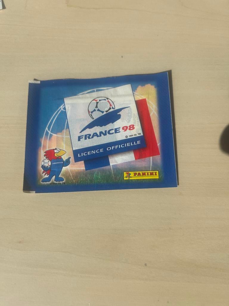 Danone zakje WK 1998 - Panini France 98, Verzamelen, Ophalen of Verzenden, Zo goed als nieuw, Overige sporten, Poster, Plaatje of Sticker