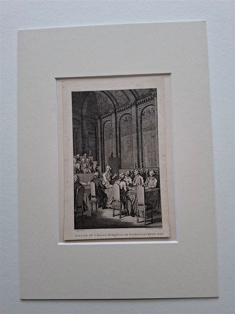 Willem de V. leevert de papieren van de Heer Laurens over, Ophalen of Verzenden