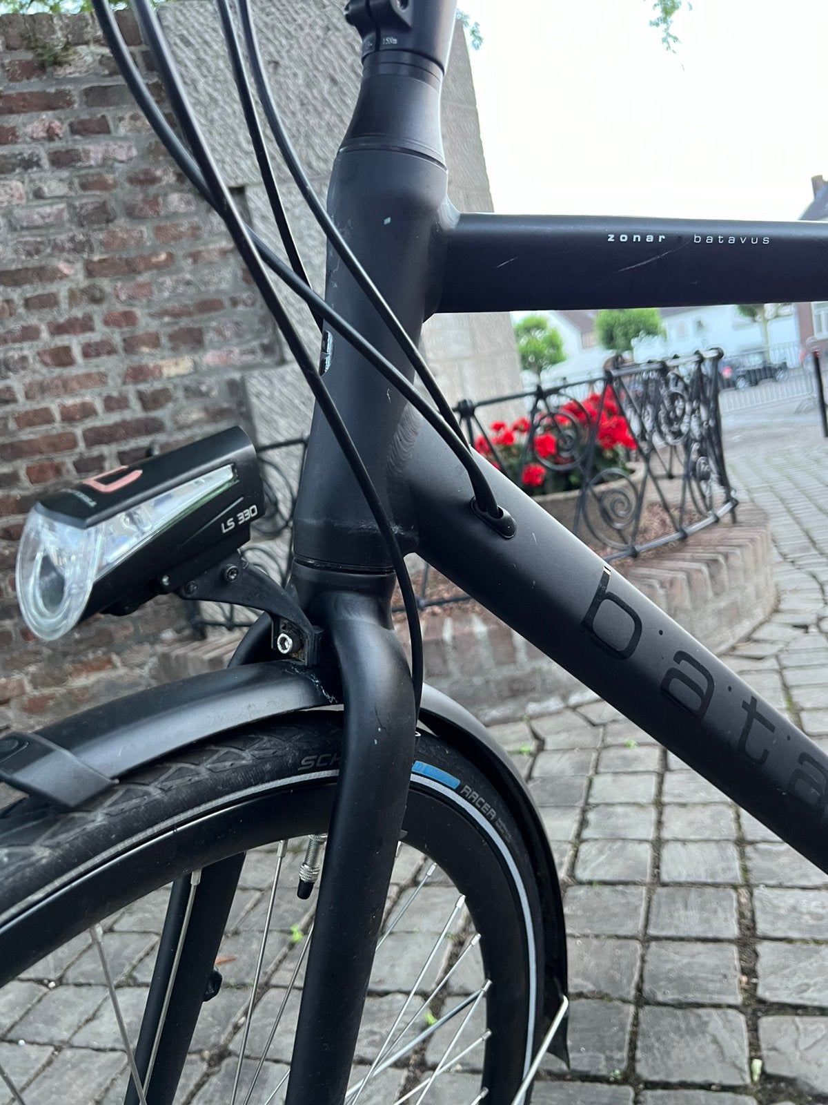 Batavus Zonar – heren stadsfiets, mat zwart, Ophalen, Zo goed als nieuw, Minder dan 10 versnellingen, Batavus