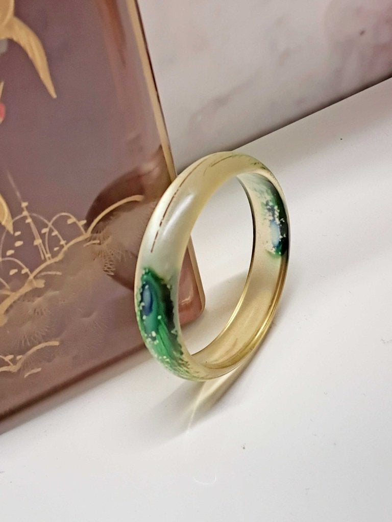lucite armband 1970, Ophalen of Verzenden, Gebruikt, Overige kleuren, Kunststof of Plastic