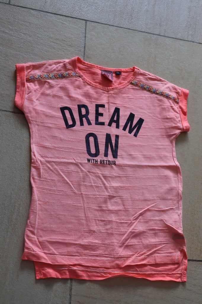 ZGAN Retour shirtje 122 128, Kinderen en Baby's, Kinderkleding | Maat 128, Ophalen, Meisje, Zo goed als nieuw, Shirt of Longsleeve