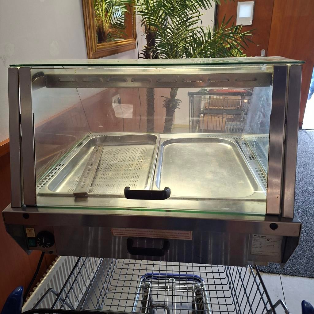 Horeca Vitrine Warmhoudvitrine Bain Marie, Ophalen of Verzenden, Gebruikt