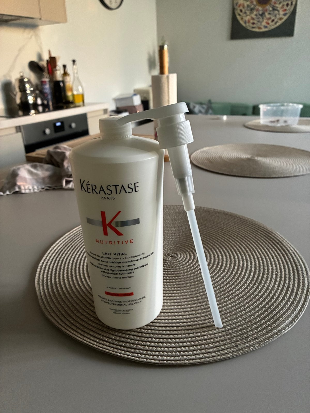 Kérastase Nutritive Lait Vital Conditioner 1000ml, Ophalen of Verzenden, Nieuw, Shampoo of Conditioner