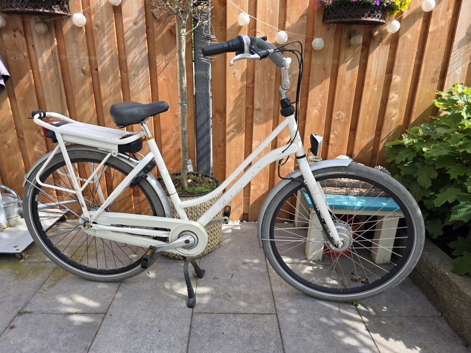 Cortina Ecomo Roots E-bike wit, framemaat 50 cm, Ophalen