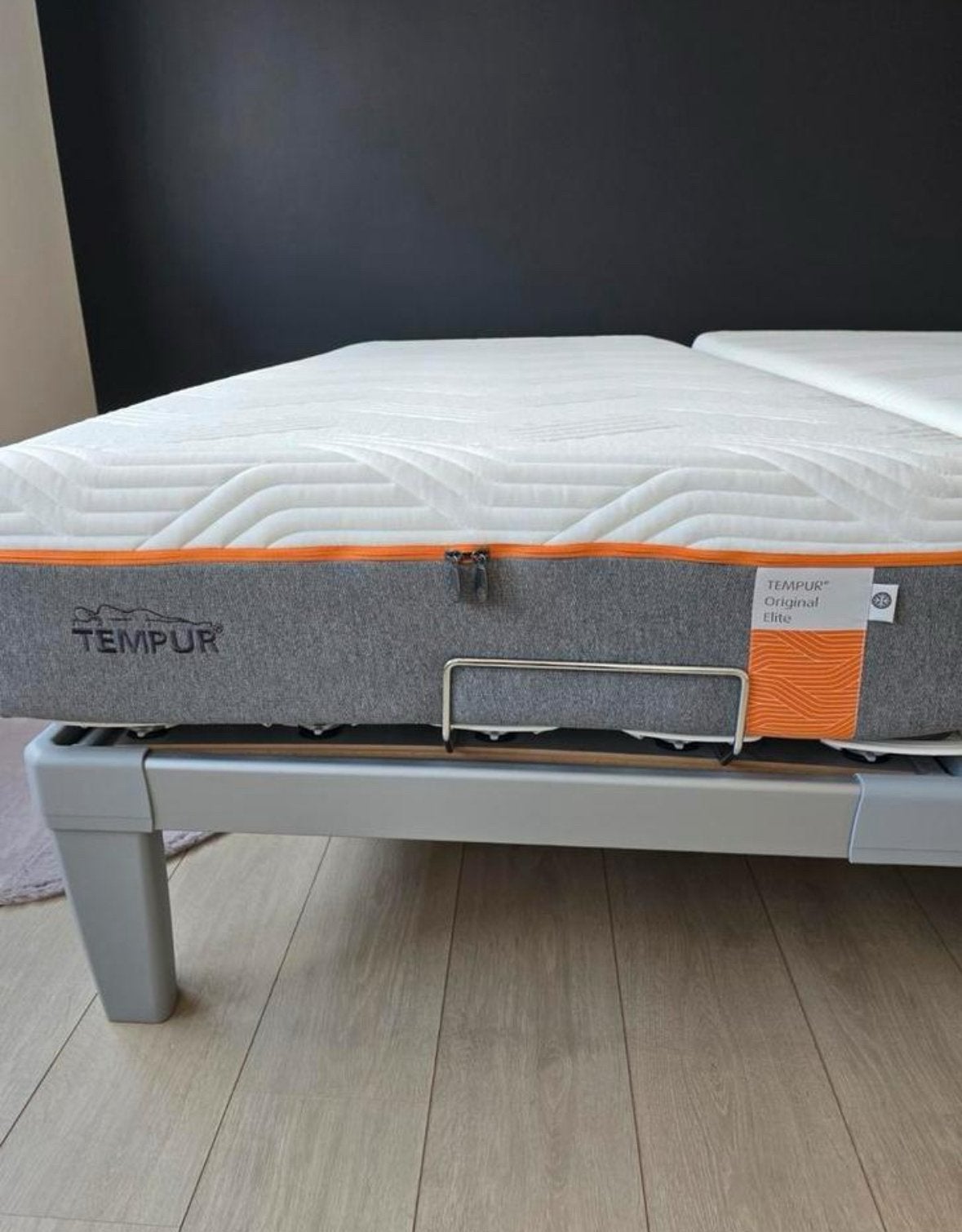 Tempur 90/200cm, Ophalen, 90 cm, Eenpersoons, Wit