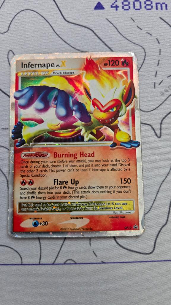 Infernape DP10, Ophalen of Verzenden, Gebruikt, Losse kaart, Foil