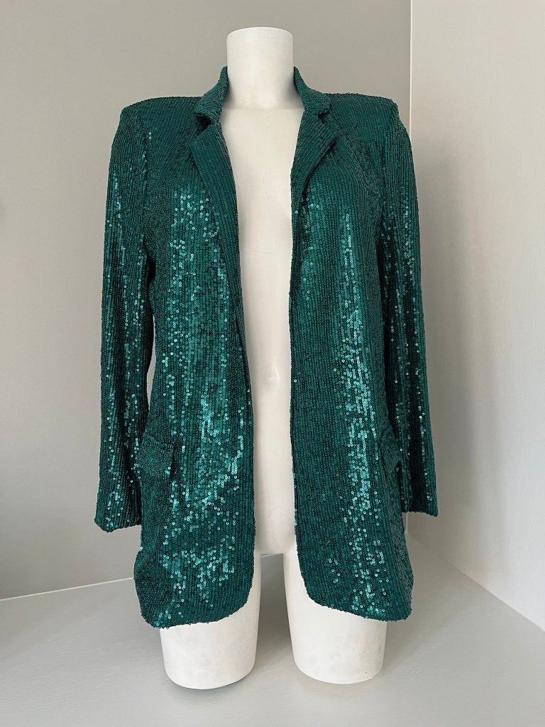 BoeBou pailletten blazer groen - S / M - nieuw met kaartje, Kleding | Dames, Nieuw, Ophalen of Verzenden, Jasje, Maat 36 (S)