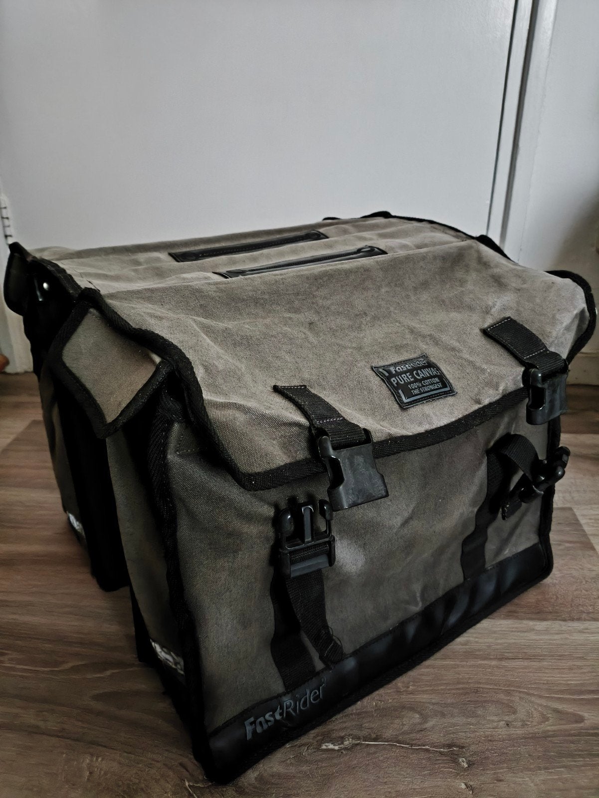 FastRider Pure Canvas Dubbele Fietstas Zwart 41L, Ophalen, Gebruikt, FastRider