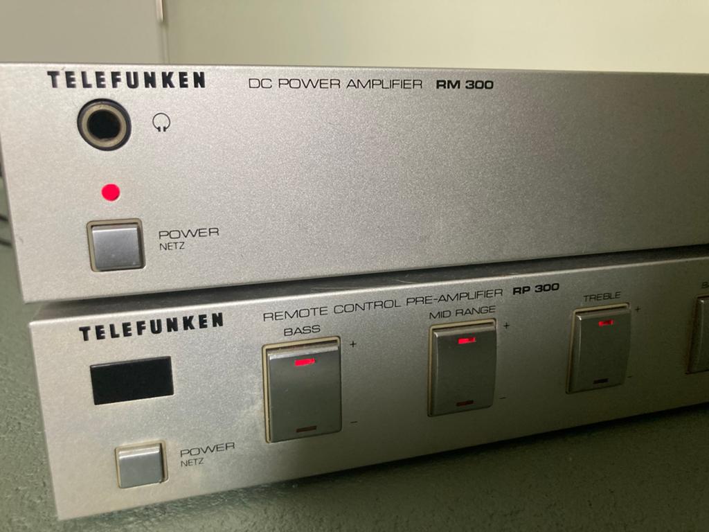 Telefunken RM 300 DC Power Amplifier & RP 300 Pre-Amplifier, Audio, Tv en Foto, Versterkers en Receivers, Overige merken, Gebruikt