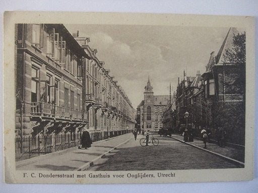 P287 Utrecht - F.C. Dondersstraat, Gasthuis Ooglijders, Verzenden, 1920 tot 1940, Gelopen, Utrecht