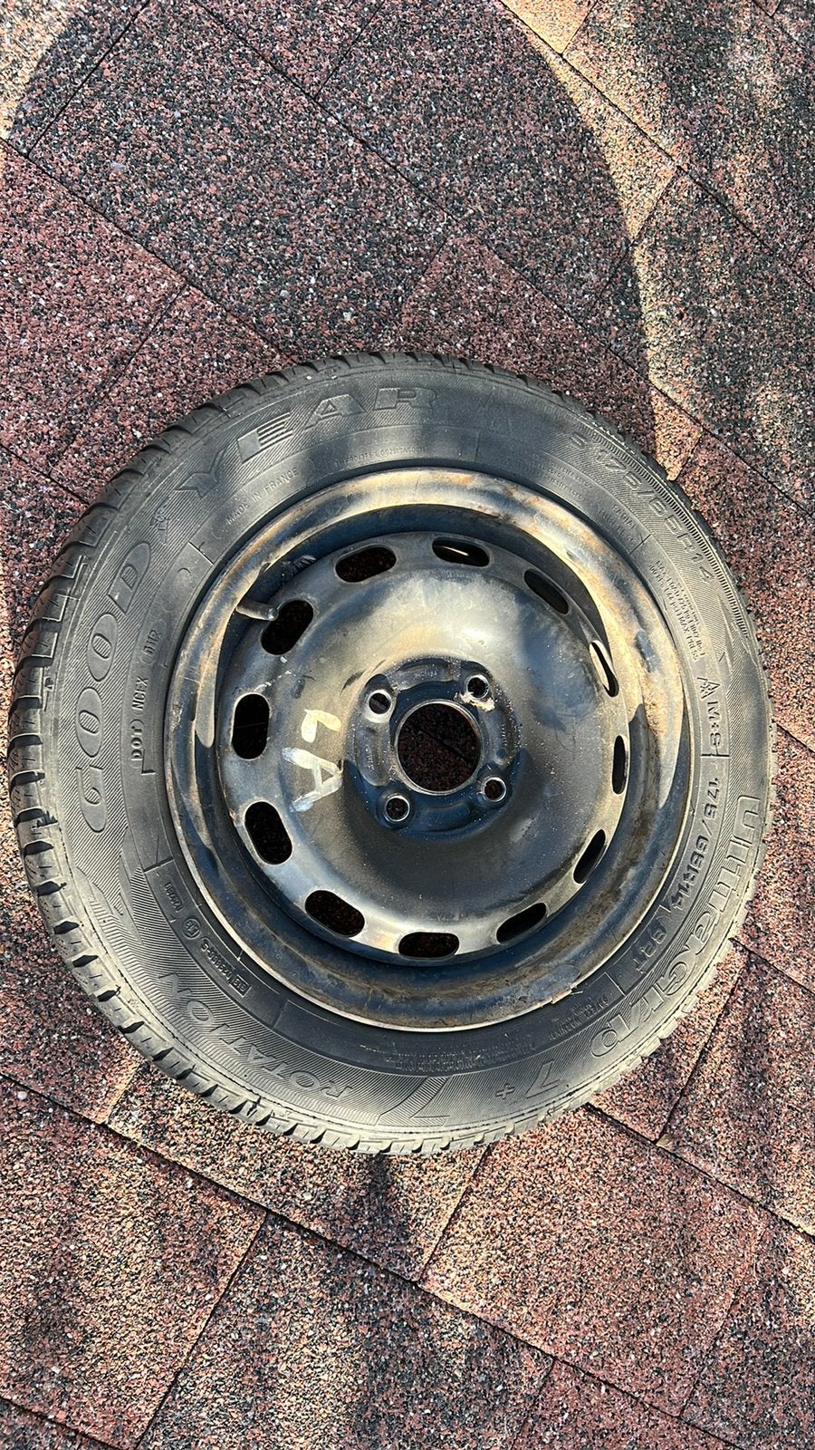 4 stuks Winterbanden op velg, Auto diversen, Ophalen, Gebruikt