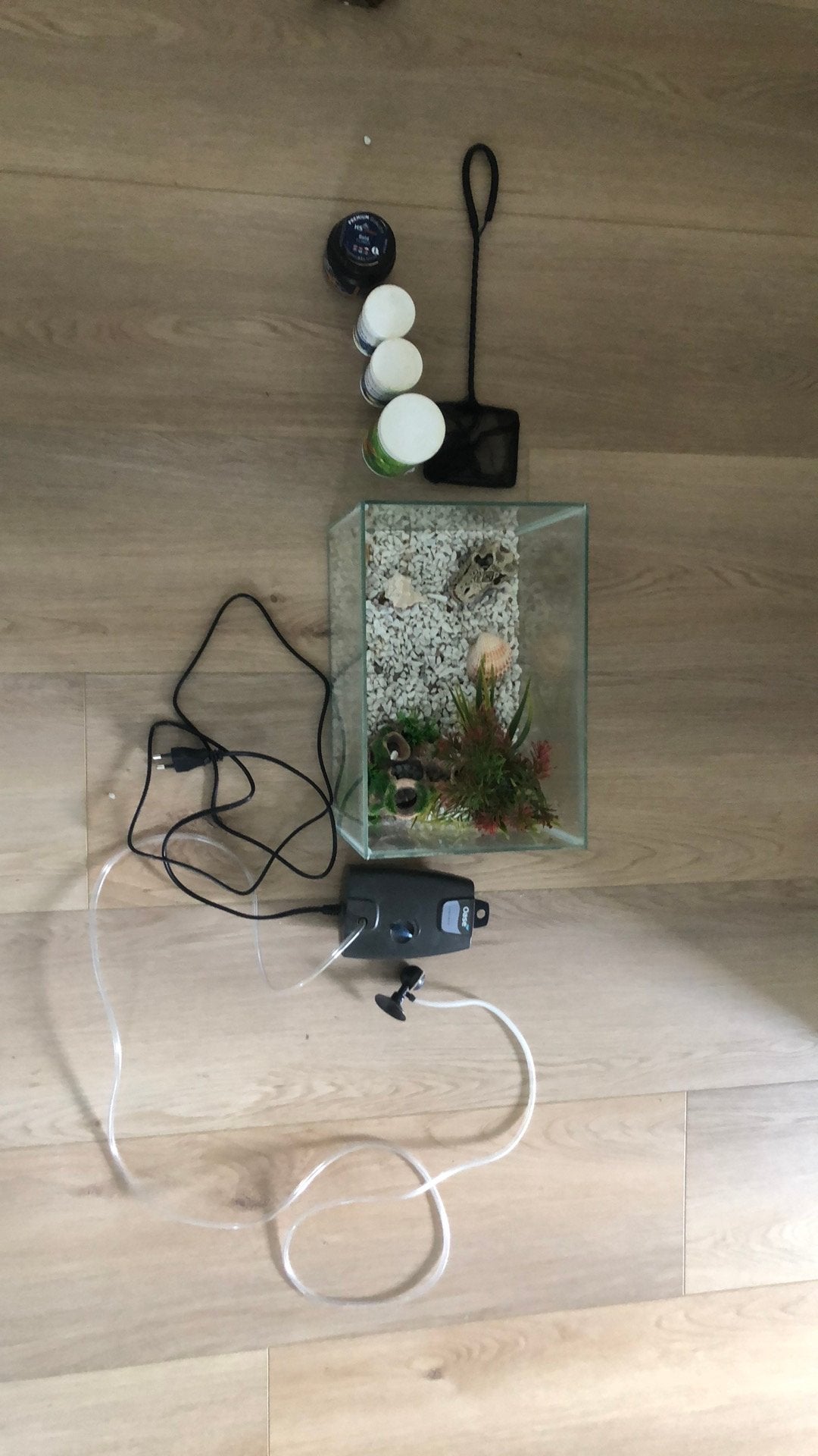 Aquarium met alle spullen die je nodig hebt, Ophalen, Zo goed als nieuw, Leeg aquarium