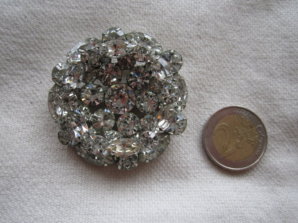 24.   Schitterende oude broche, WEISS, Ophalen, Overige materialen, Broche