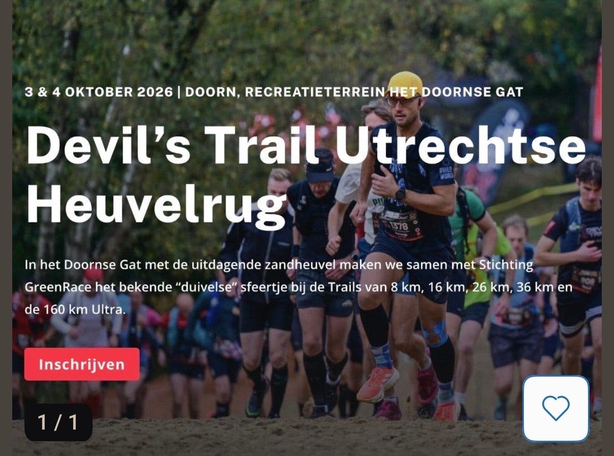 Startbewijs 8km Devil’s Trail *nog 1 over!*, Twee personen