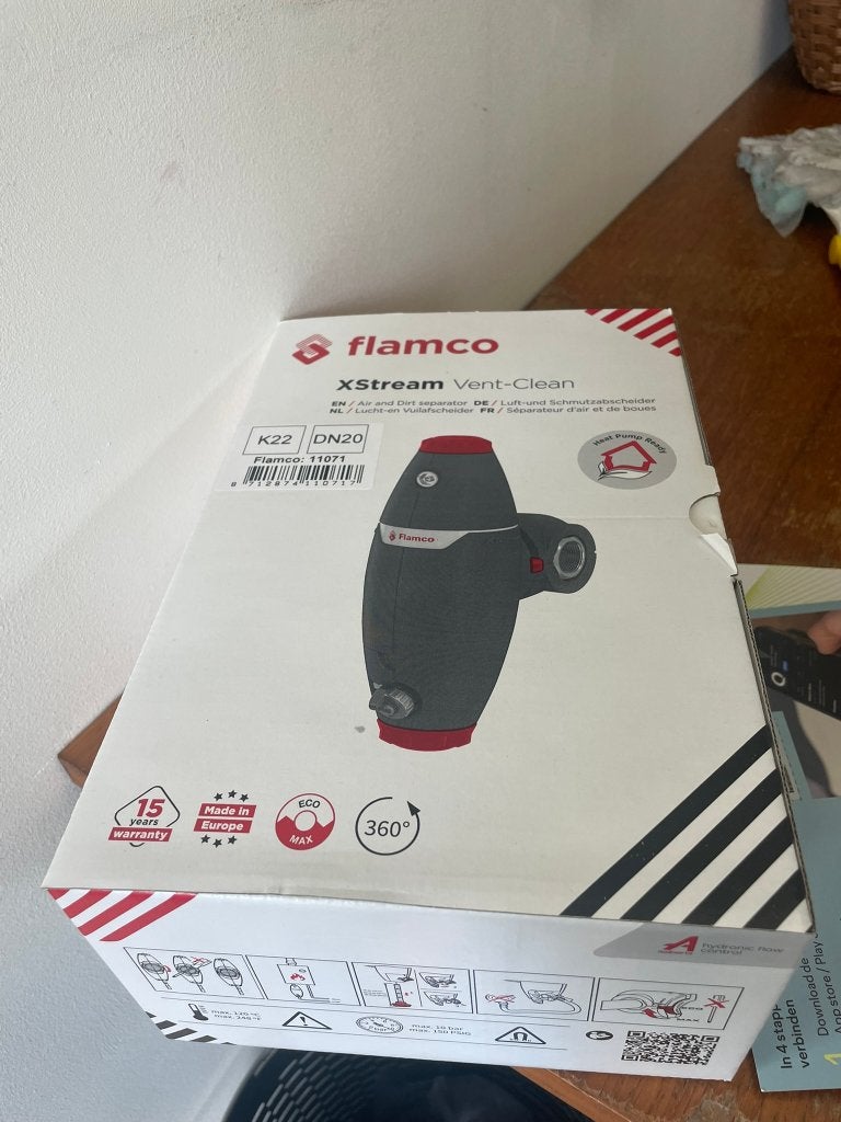 Flamco X Stream Vent-Clean, Ophalen, Minder dan 30 cm, Cv-ketel of Combi-ketel, Nieuw