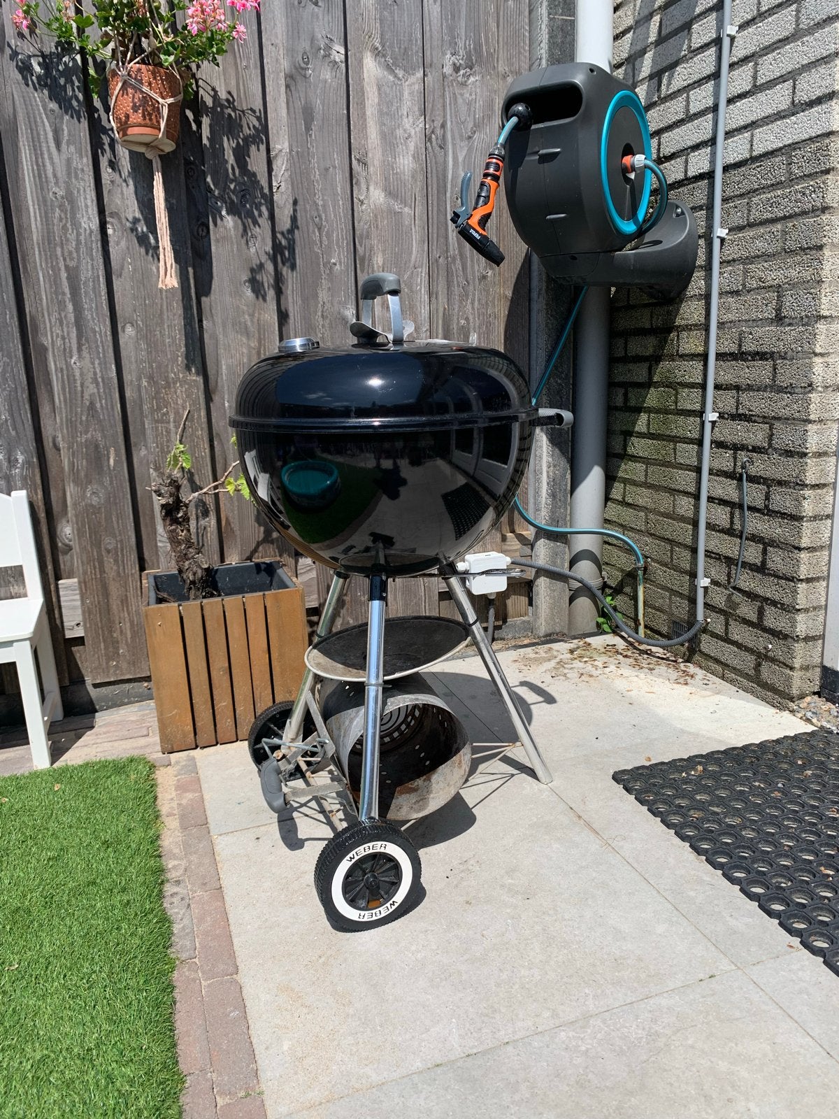 Weber barbecue 47 cm, Tuin en Terras, Houtskoolbarbecues, Ophalen, Gebruikt