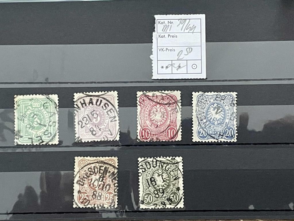 postzegels Duitsland Duits rijk michel 39 t/m 44 (4), Postzegels en Munten, Postzegels | Europa | Duitsland, Verzenden, Duitse Keizerrijk