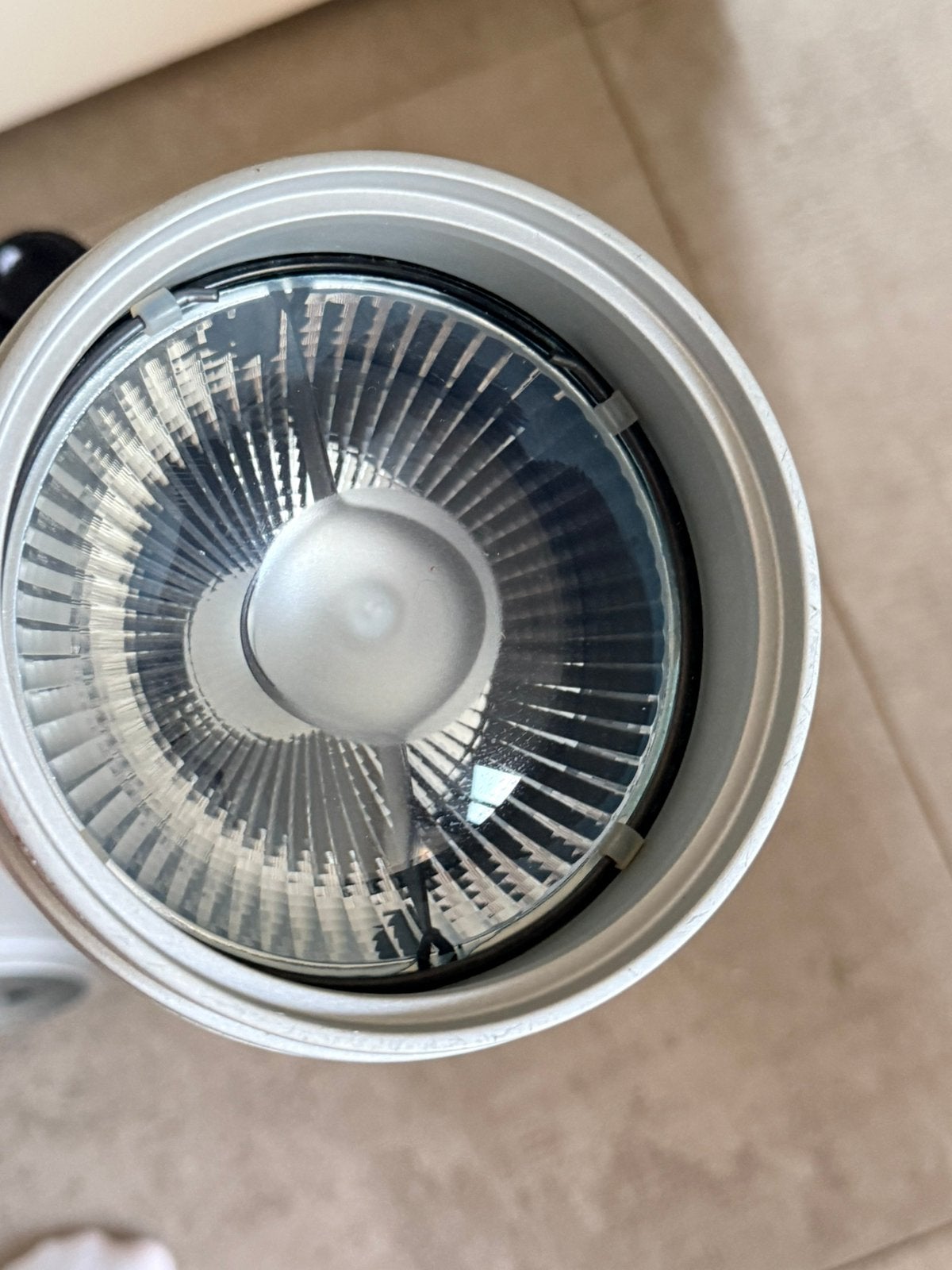 6 x professionele 3-faserailspots PAR111/GU10aluminiumgrijs, Ophalen, Zo goed als nieuw