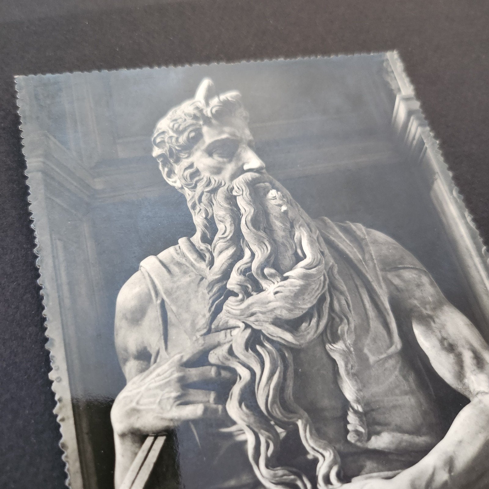 Oude Ansichtkaart: Mozes van Michelangelo, Rome (1958), Verzenden