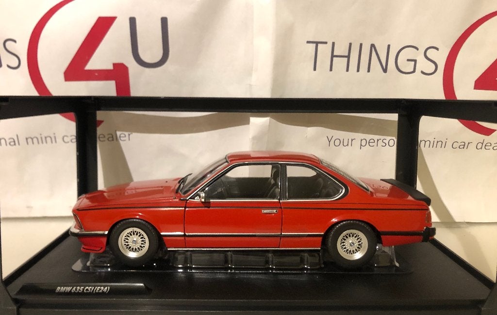 Solido 1:18 BMW 635 CSI E24 1984 rood nieuw in doos, Ophalen of Verzenden, Nieuw, Auto, Solido