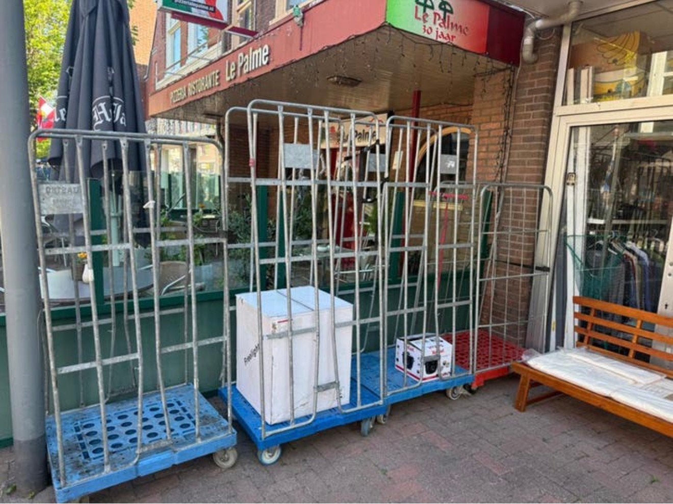 4x rolcontainers €25, 100 liter of meer, Ophalen of Verzenden, Zo goed als nieuw, Transportkar