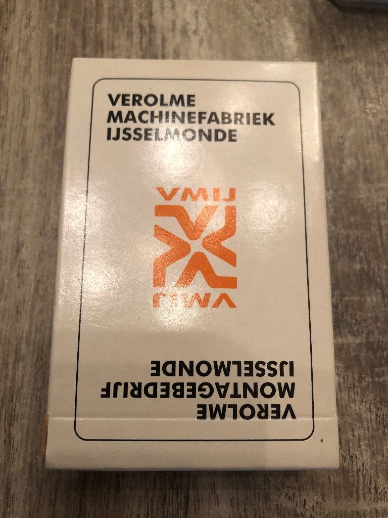 speelkaarten Verolme Machinefabriek Ijsselmonde, Ophalen of Verzenden, Nieuw, Speelkaart(en)